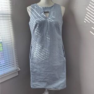 Anne Klein Blue Striped Dress